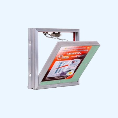 КР 20х20 КОНТУР 2.0 Люк под плитку со съемной дверцей и нажимным замком